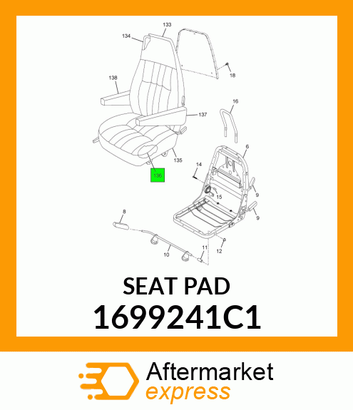 SEAT_PAD 1699241C1