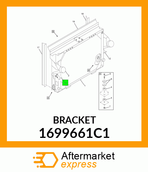 BRACKET 1699661C1