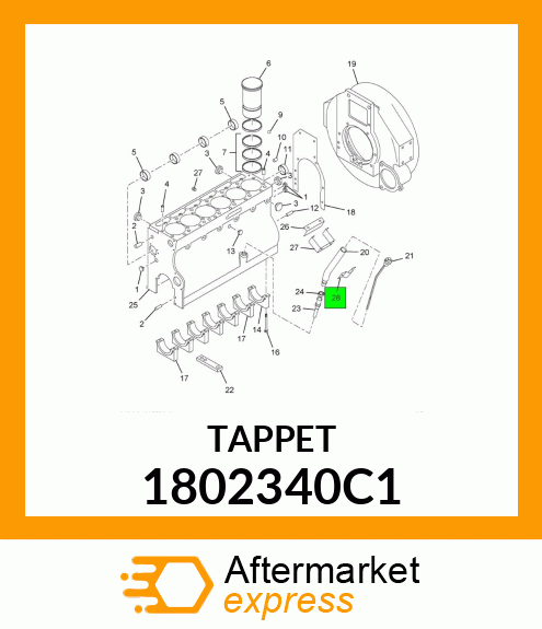 TAPPET 1802340C1