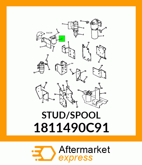 STUD/SPOOL 1811490C91