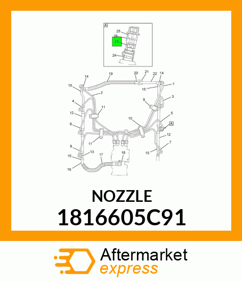 NOZZLE 1816605C91