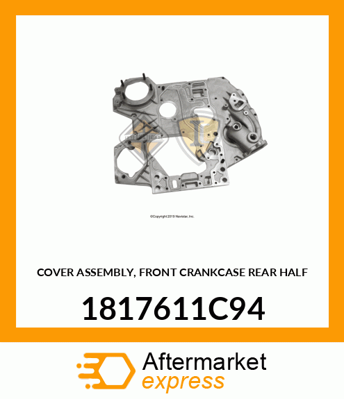COVER ASSEMBLY, FRONT CRANKCASE REAR HALF 1817611C94