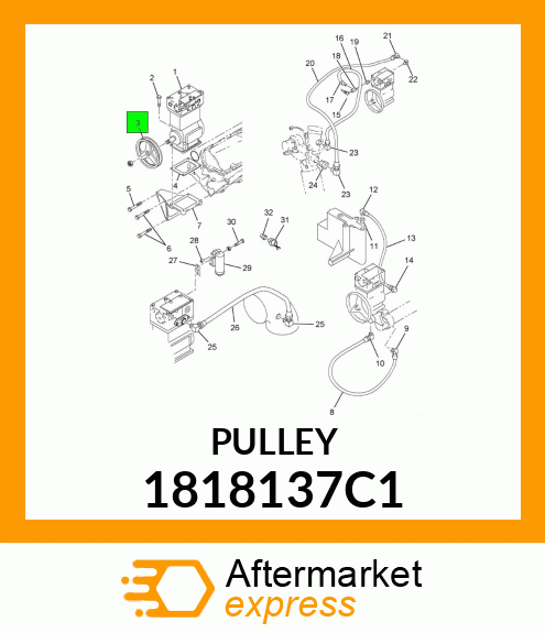 PULLEY 1818137C1