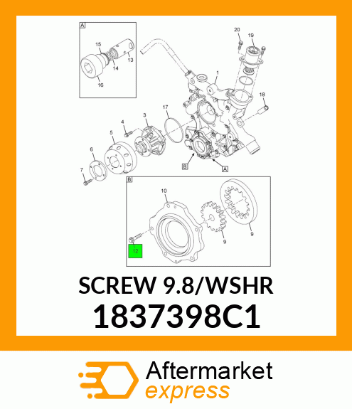 SCREW9.8/WASHER 1837398C1