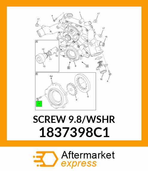 SCREW9.8/WASHER 1837398C1