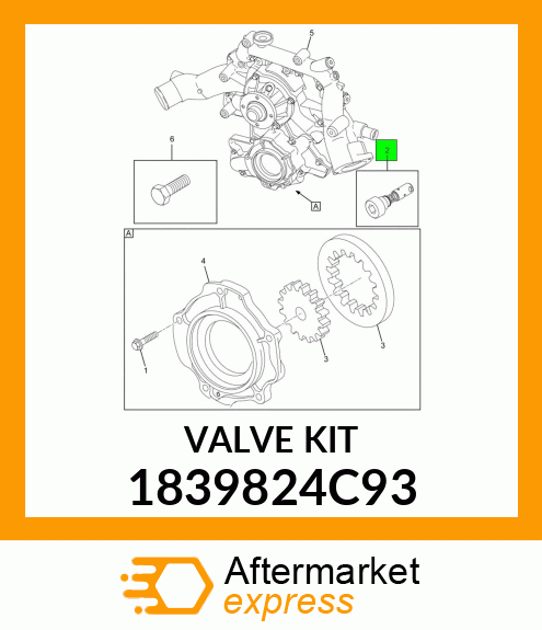 VALVEKIT4PC 1839824C93