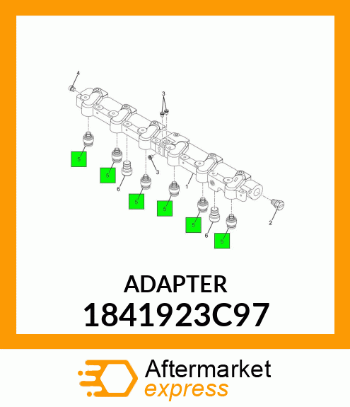 ADAPTER ASSEMBLY INJECTOR OIL INLET 1841923C97