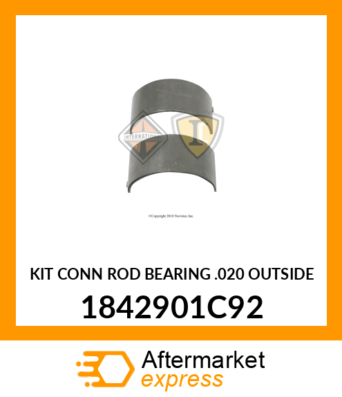 KIT CONN ROD BEARING .020 OUTSIDE 1842901C92