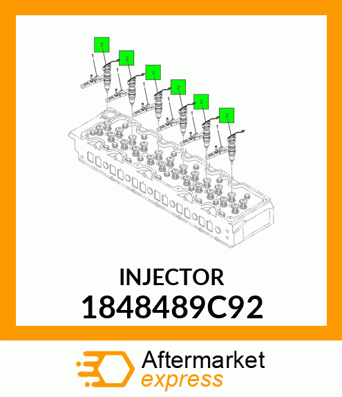 INJECTOR,REMAN, INJECTOR ASSY 1848489C92