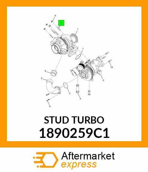 STUD_TURBO 1890259C1