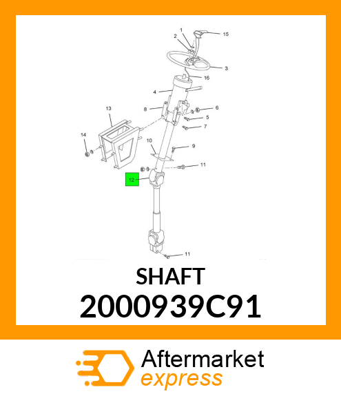 SHAFT 2000939C91