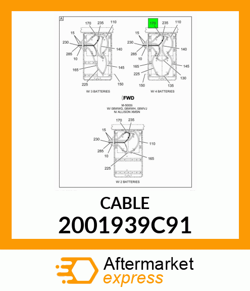 CABLE 2001939C91