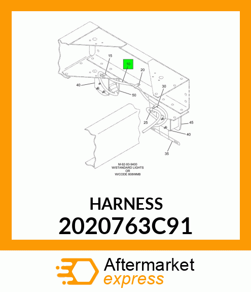 HARNESS, STOP /TAIL LIGHT, STO 2020763C91