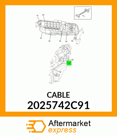 CABLE 2025742C91