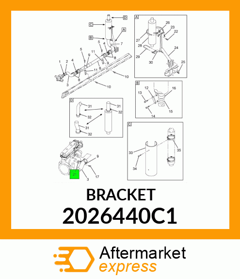 BRACKET 2026440C1