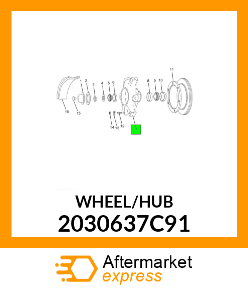 WHEEL/HUB 2030637C91