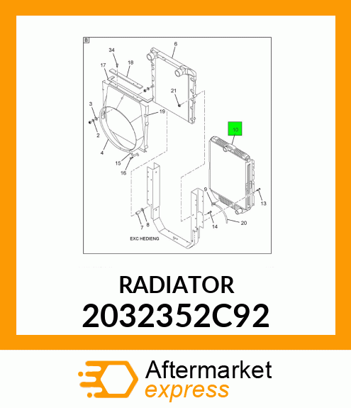 RADIATOR 2032352C92