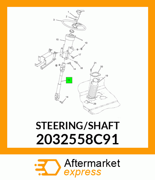 STEERING/SHAFT 2032558C91