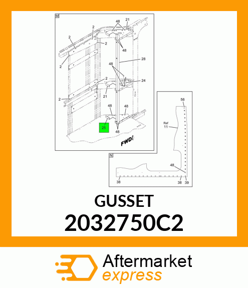 GUSSET 2032750C2