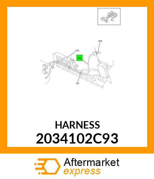 HARNESS 2034102C93