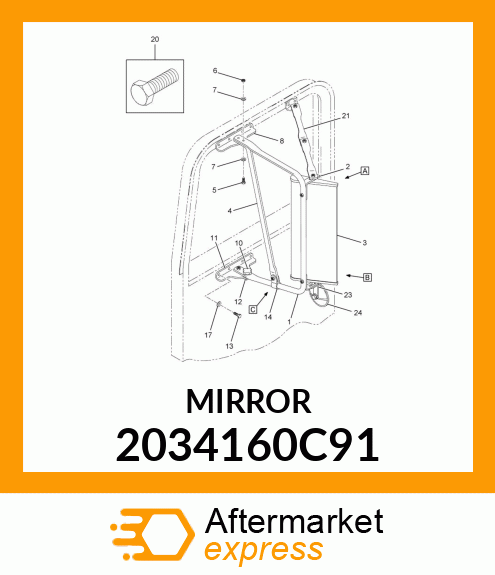 MIRROR 2034160C91