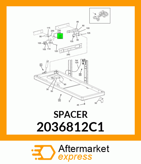 SPACER 2036812C1