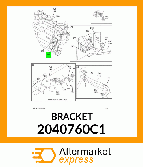 BRACKET 2040760C1