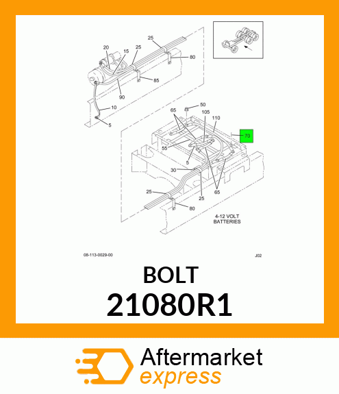 BOLT 21080R1