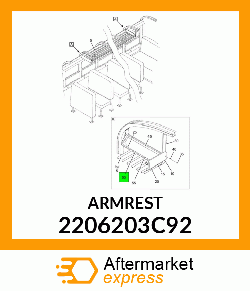 ARMREST 2206203C92