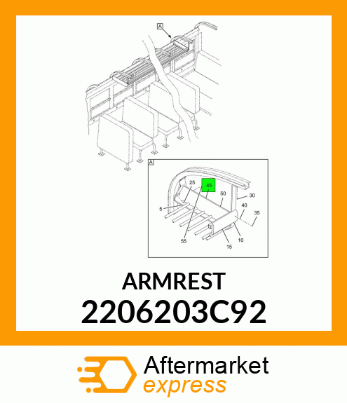 ARMREST 2206203C92