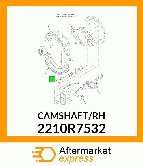 CAMSHAFT/RH 2210R7532