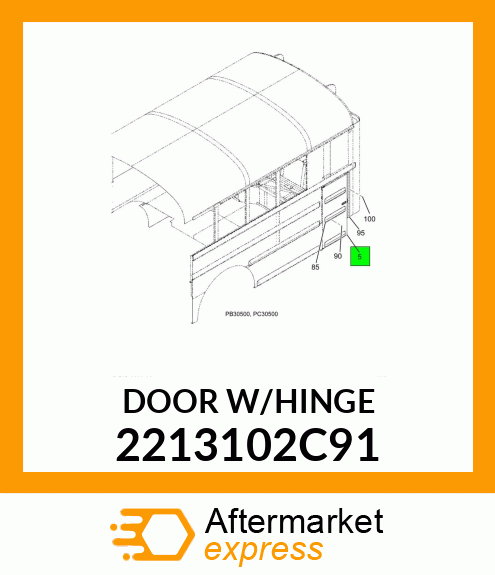 DOORW/HINGE 2213102C91