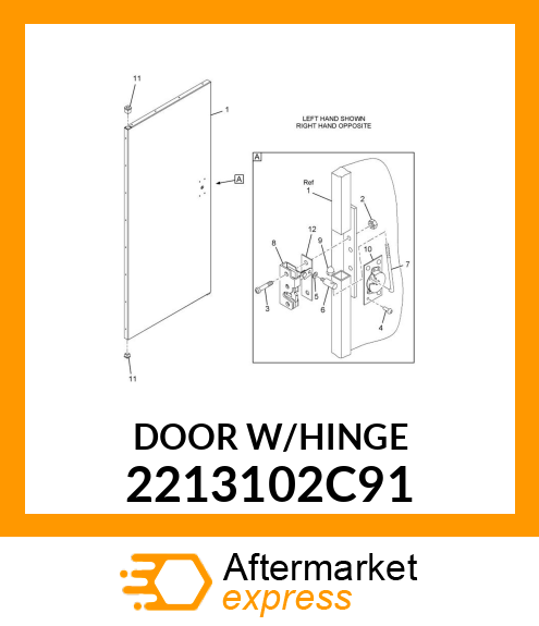 DOORW/HINGE 2213102C91