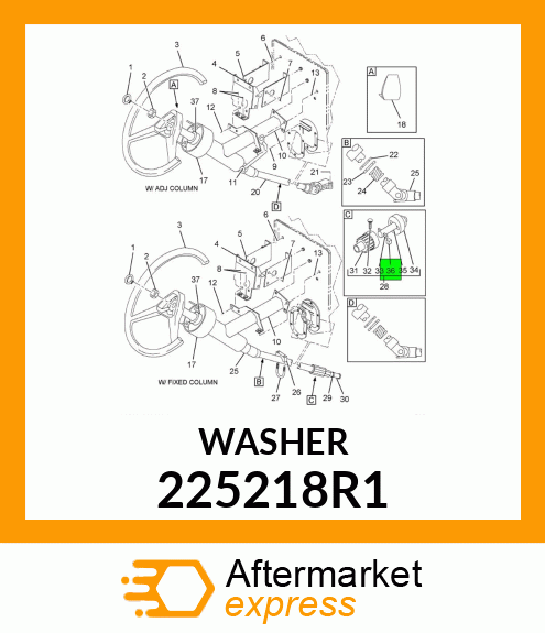 WASHER 225218R1