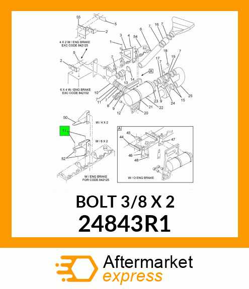 BOLT3/8X2 24843R1