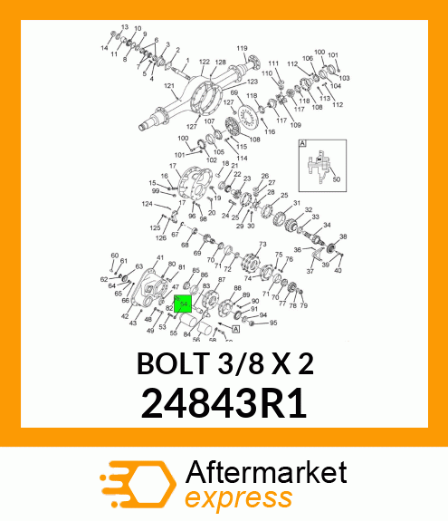 BOLT3/8X2 24843R1