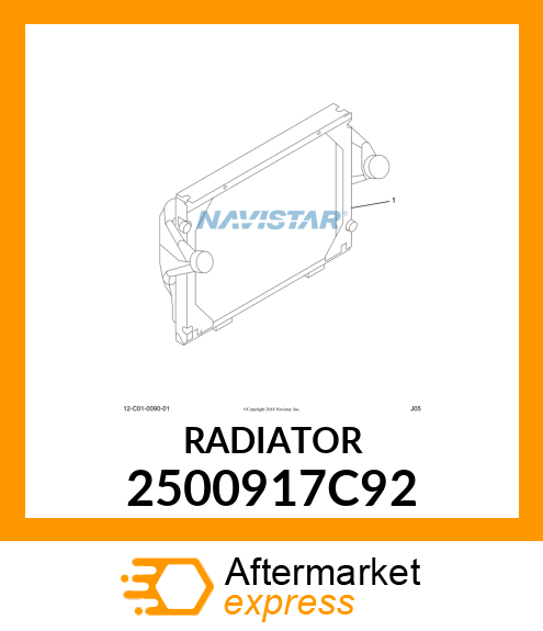 RADIATOR 2500917C92