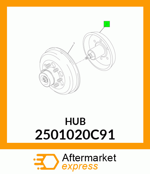 HUB 2501020C91