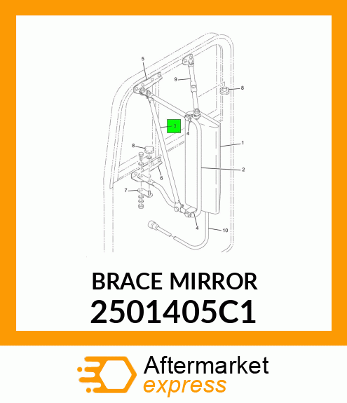 BRACEMIRROR 2501405C1
