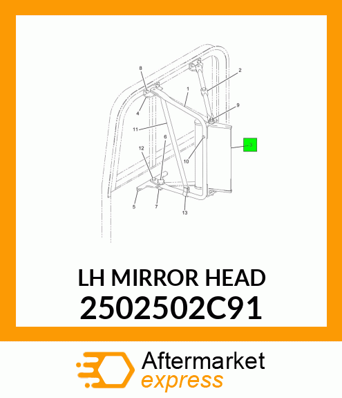 LHMIRRORHEAD 2502502C91