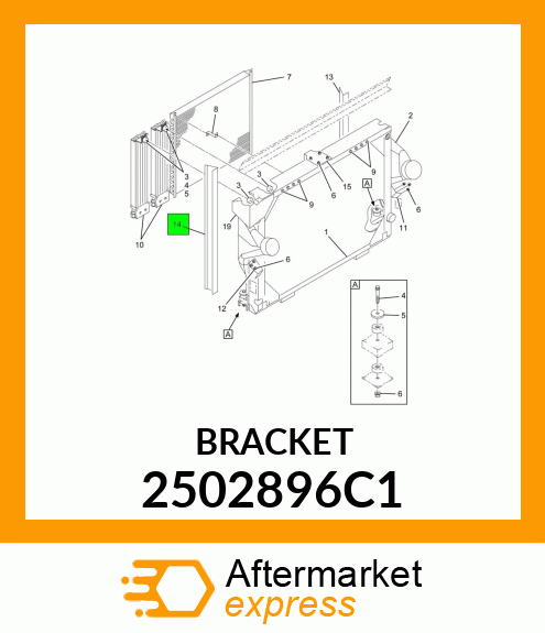 BRACKET 2502896C1