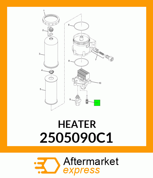 HEATER 2505090C1