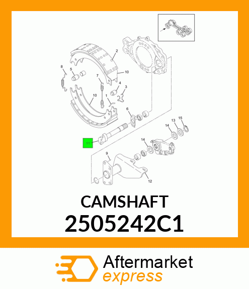 CAMSHAFT 2505242C1