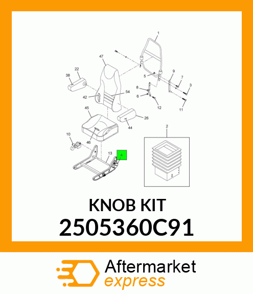 KNOB_KIT_4PC 2505360C91