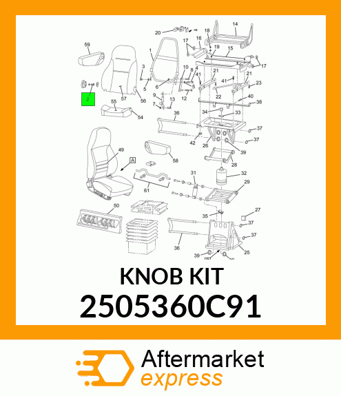 KNOB_KIT_4PC 2505360C91