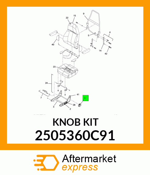 KNOB_KIT_4PC 2505360C91