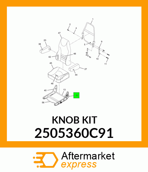 KNOB_KIT_4PC 2505360C91