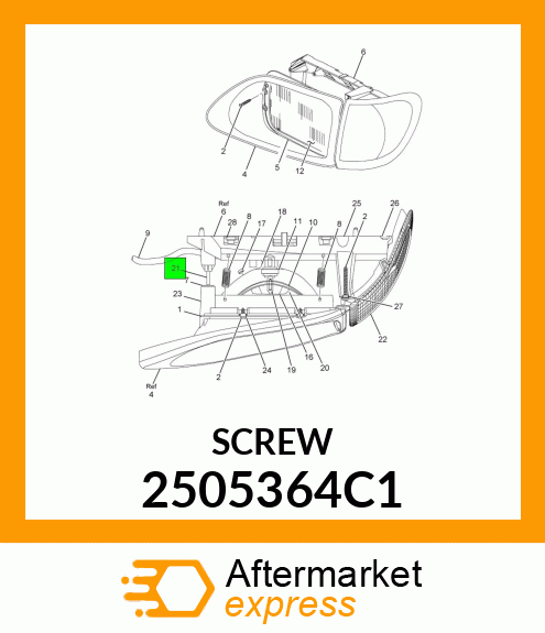 SCREW 2505364C1