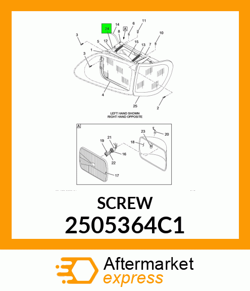 SCREW 2505364C1