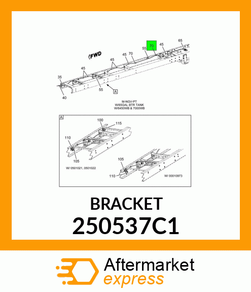 BRACKET 250537C1